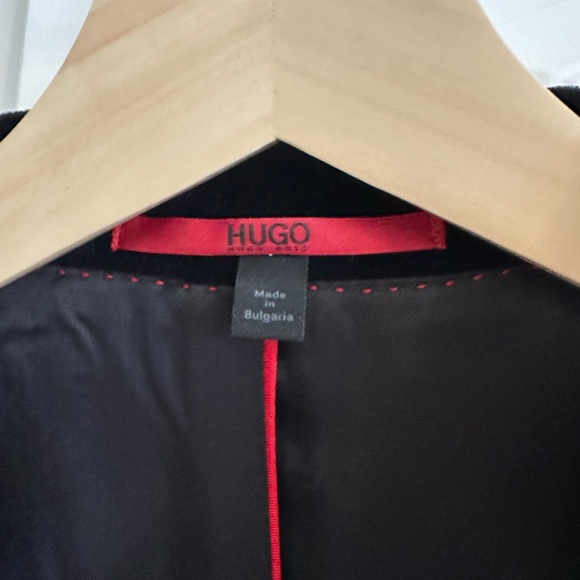 HUGO Black Velvet Dinner Jacket - Picture 2 of 7